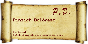 Pinzich Dolóresz névjegykártya